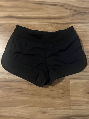 Ivivva Black Girls Athletic Shorts with High Elastic Waistband